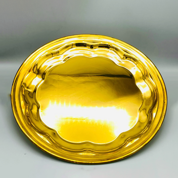 Asian Style Rice Serving Platter-Medium 14 inches-PVD Coated QM Branded